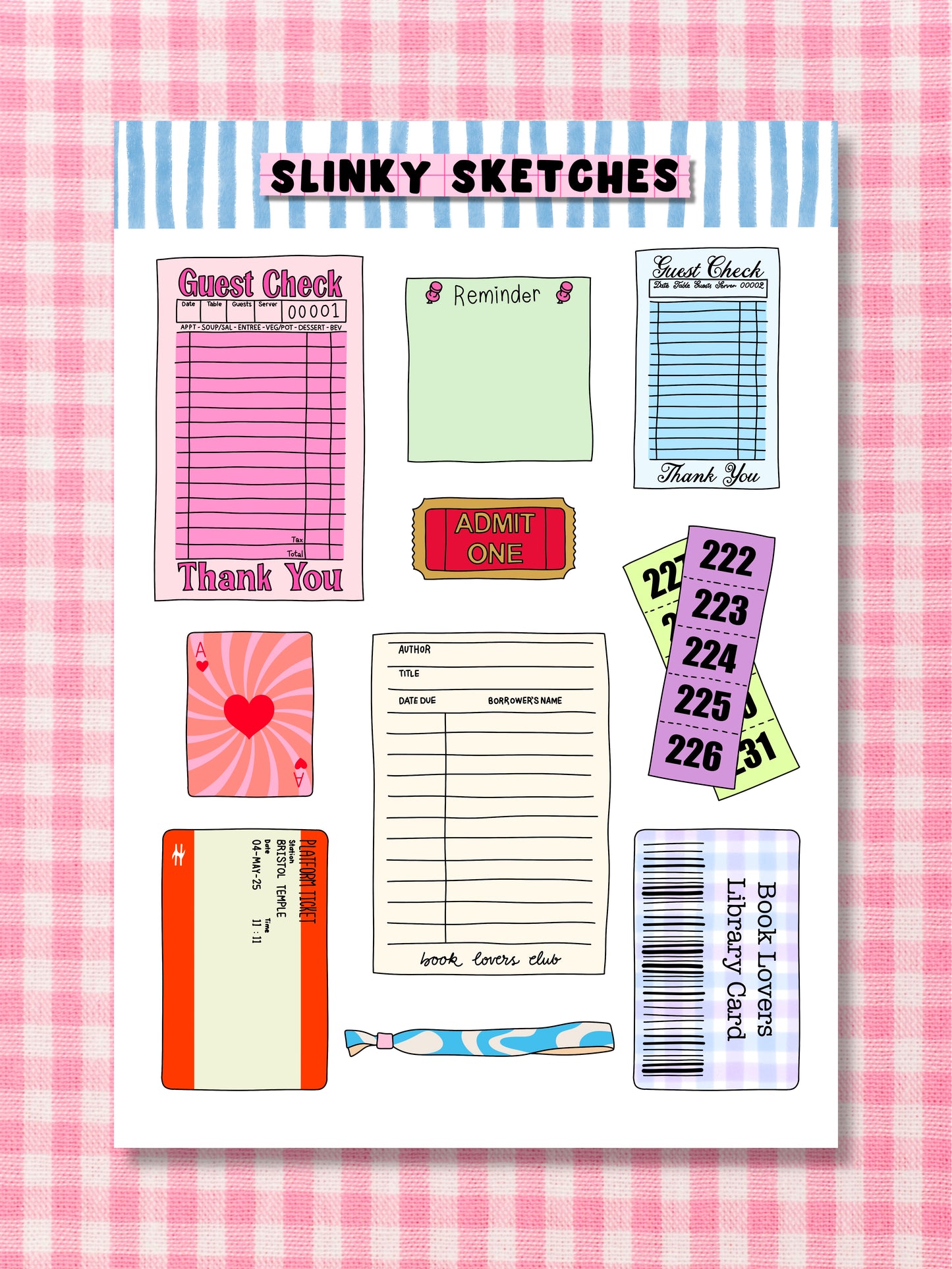 Scraps A6 Sticker Sheet