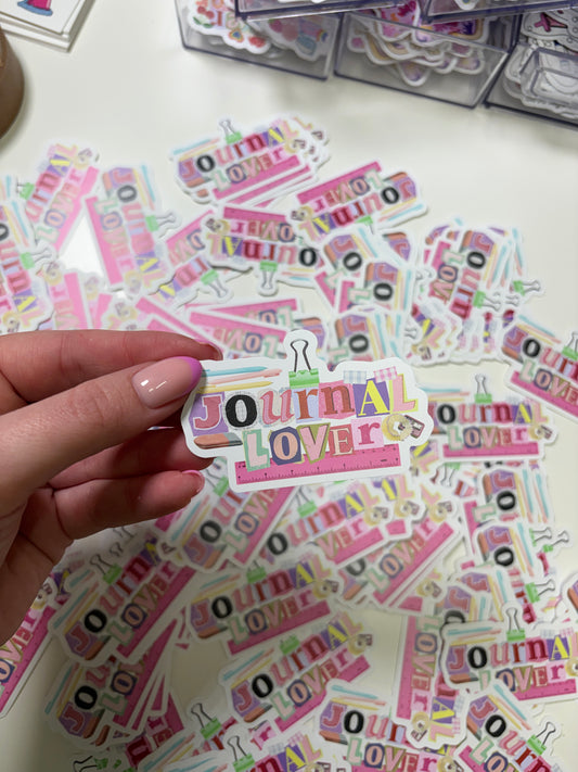 Journal Lover Die Cut Sticker