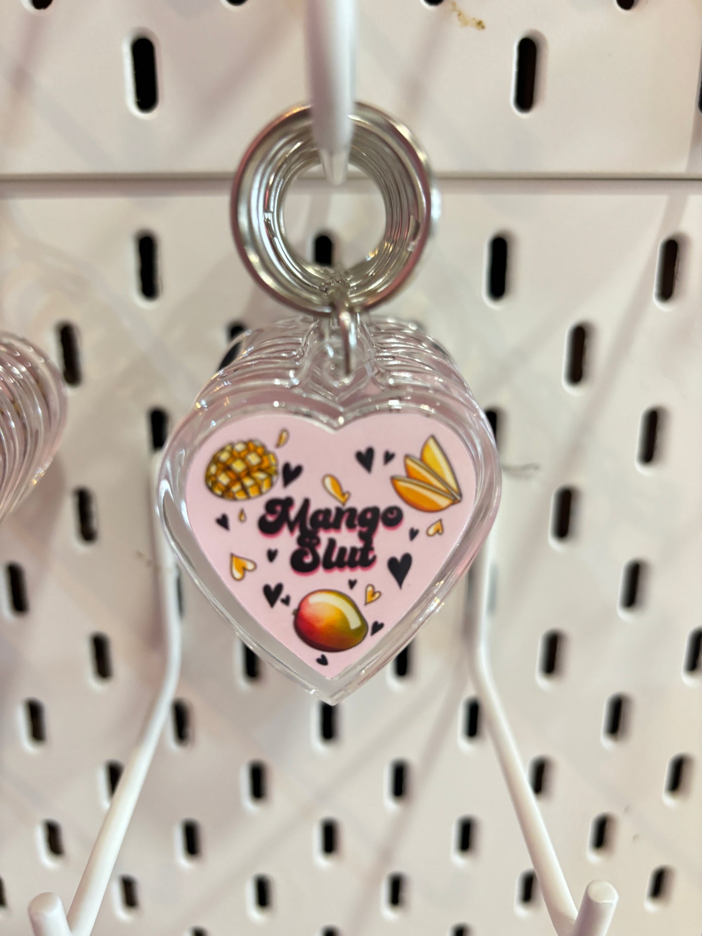 Mango Slut HEART Keyring