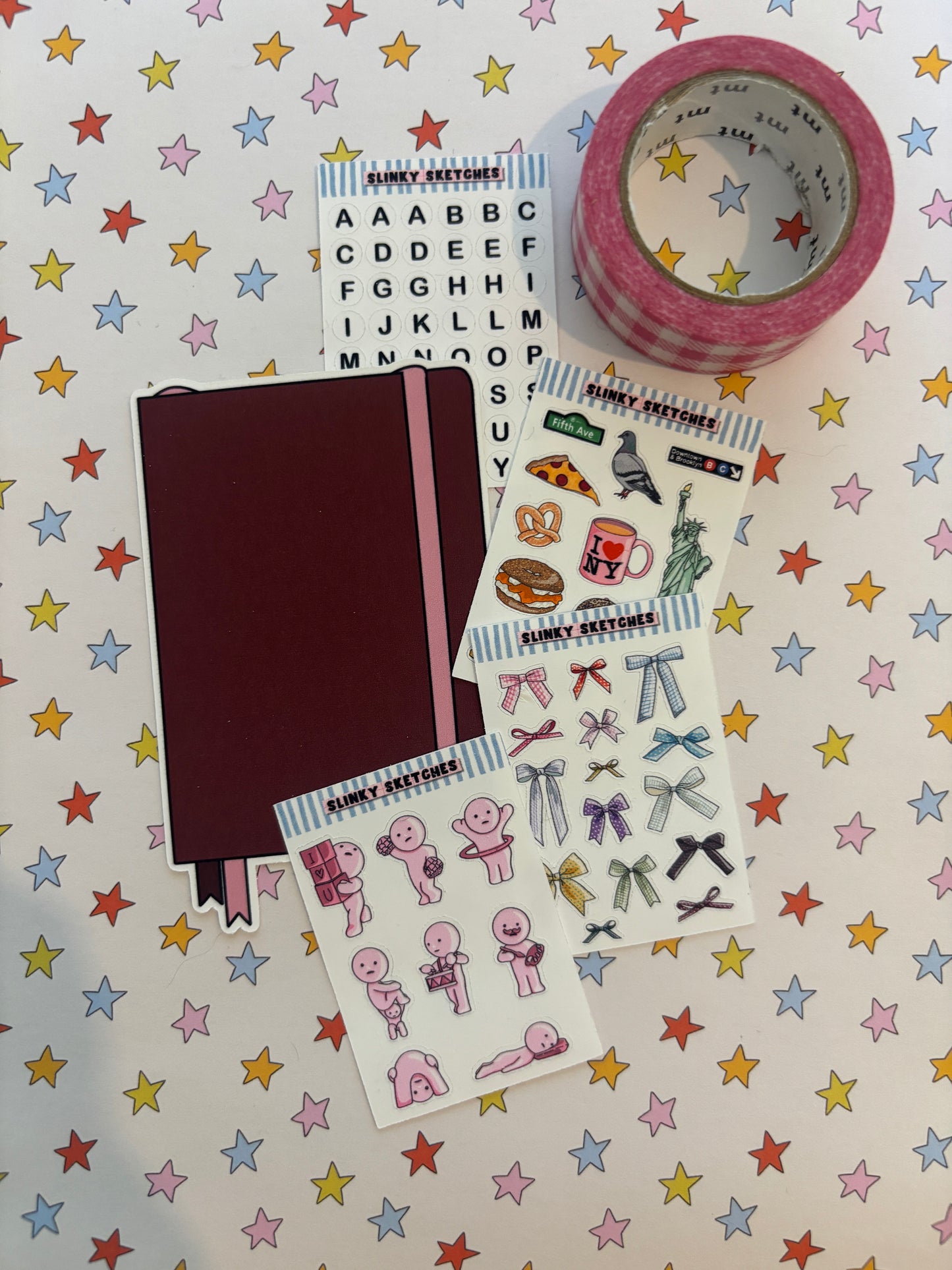 Miniature Journaling Kit - Maroon