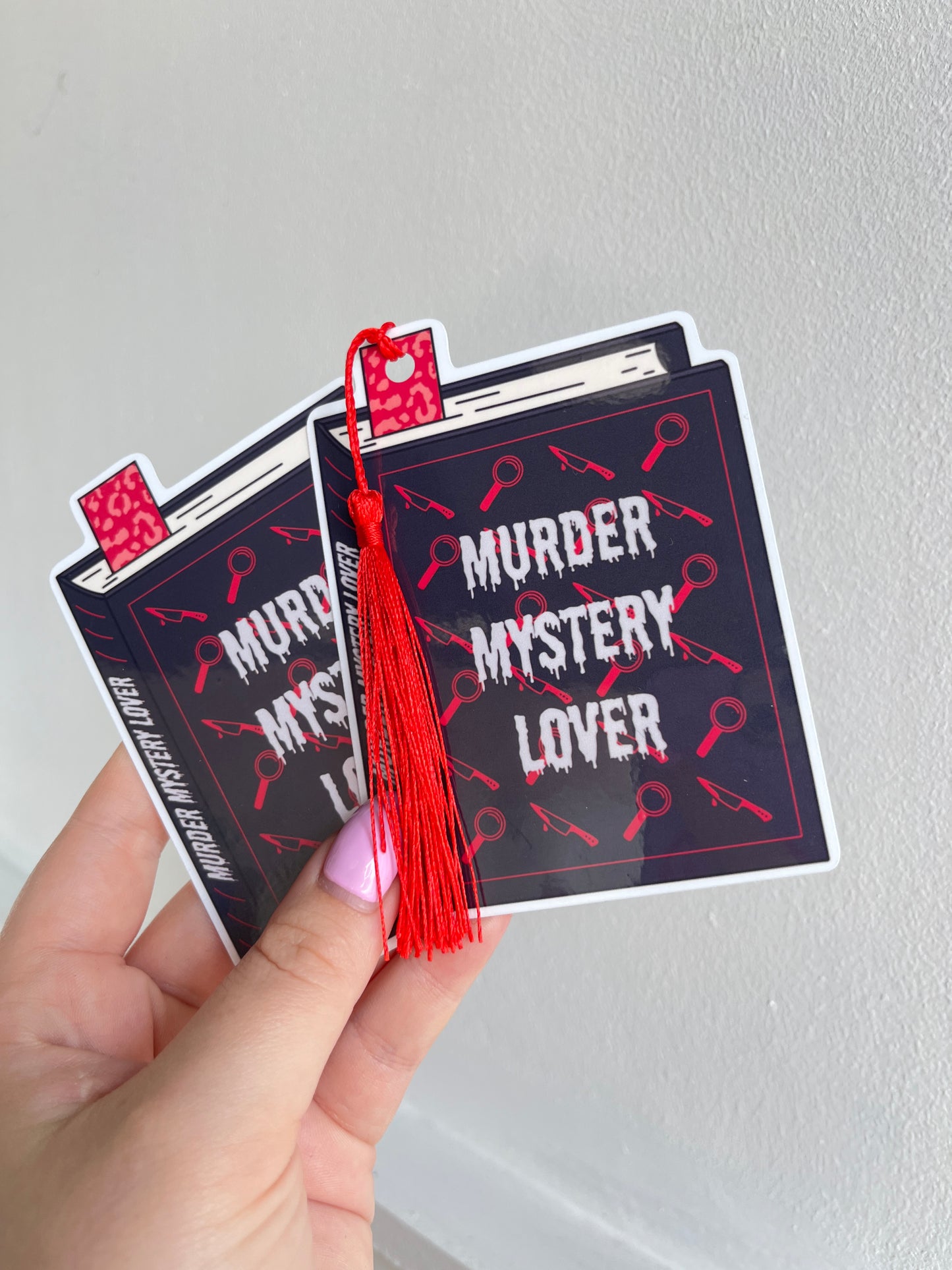 Murder Mystery Lover Die Cut Bookmark