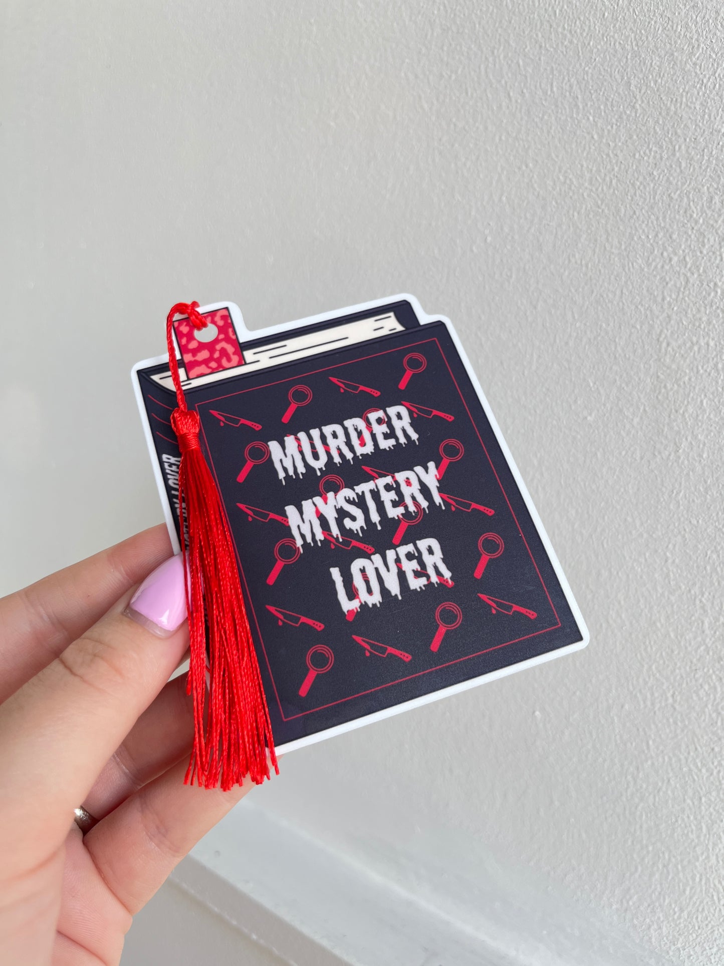 Murder Mystery Lover Die Cut Bookmark