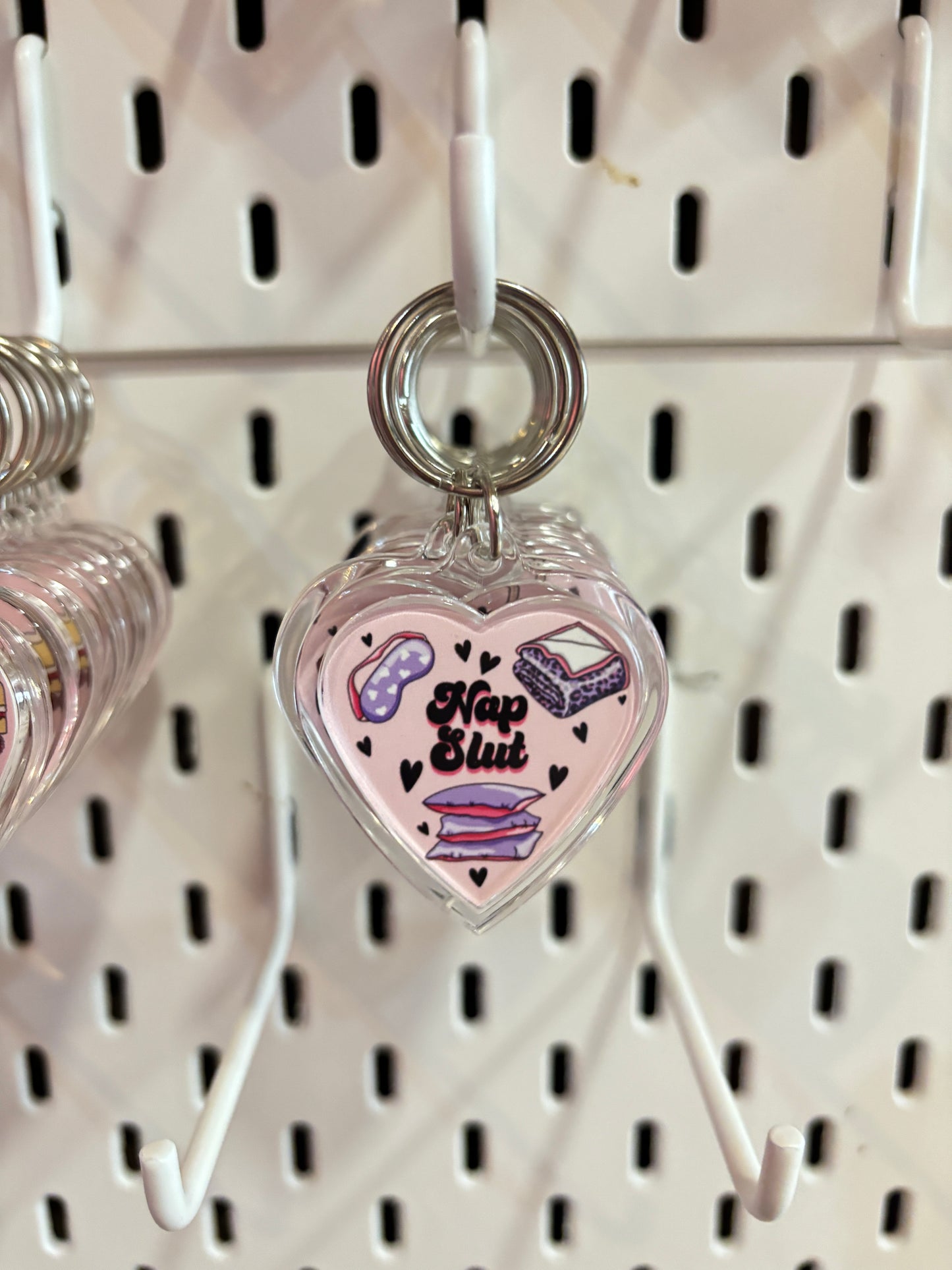 Nap Slut HEART Keyring