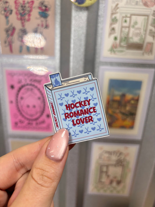 Hockey Romance Lover Die Cut Sticker