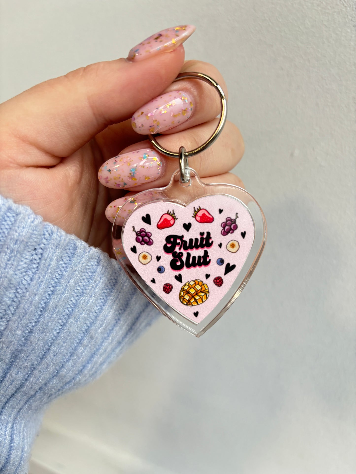 Fruit Slut HEART Keyring