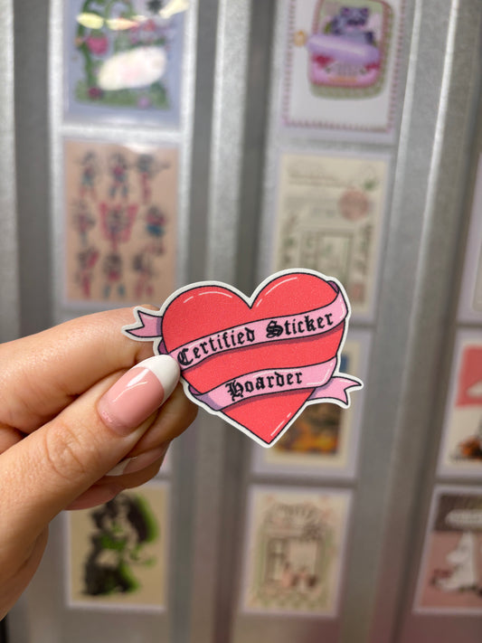 Sticker Hoarder Die Cut Glitter Sticker