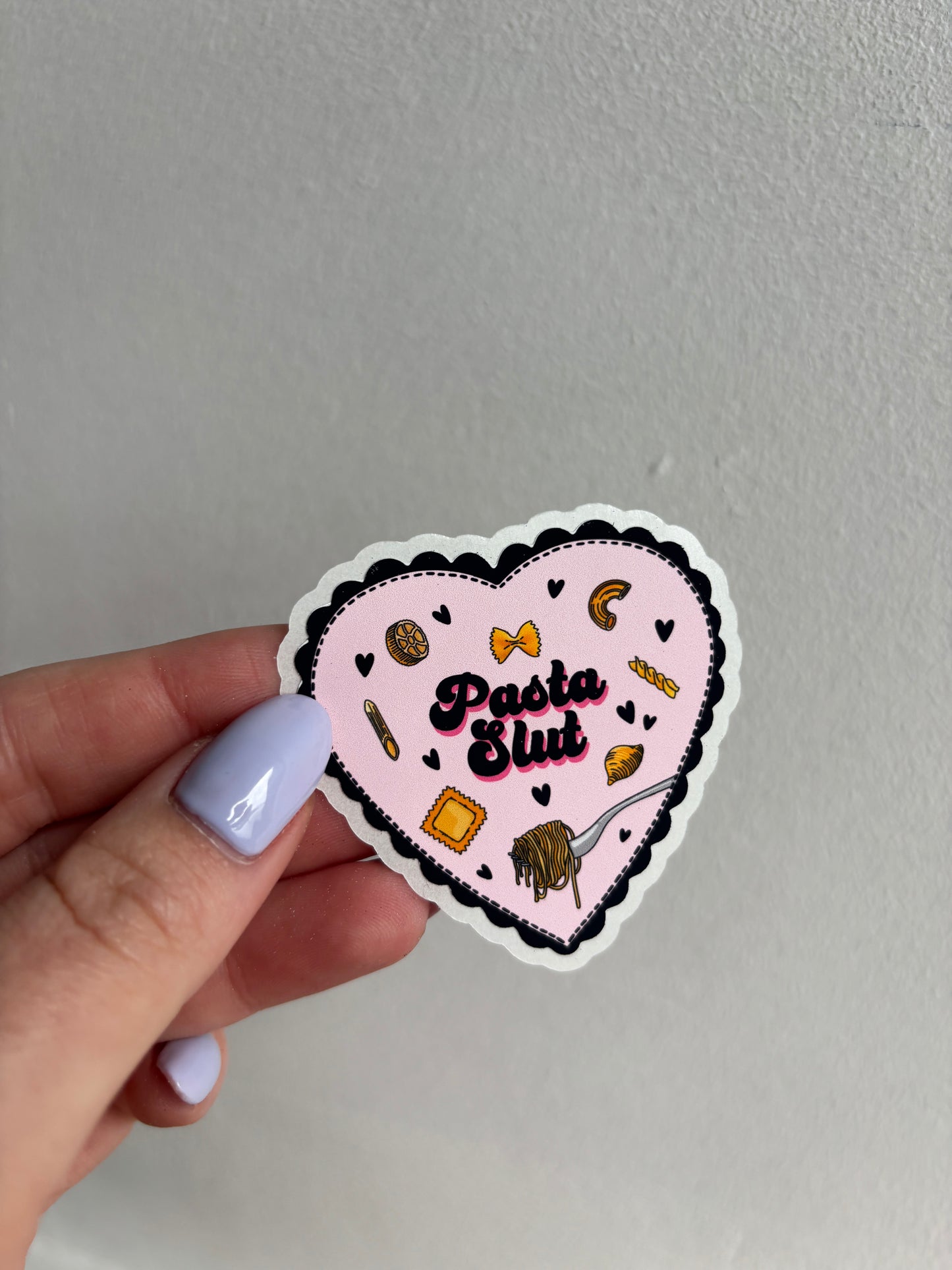 Pasta Slut Easy Peel Sticker