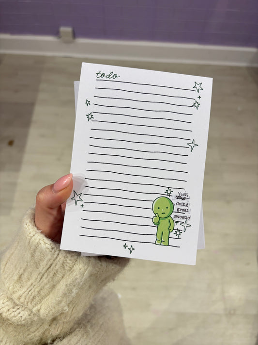 Green Guy Notepad