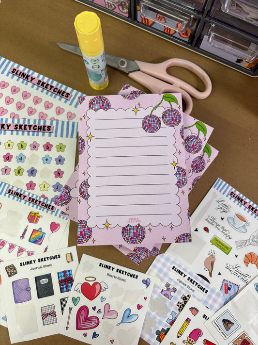 Disco Cherries Notepad