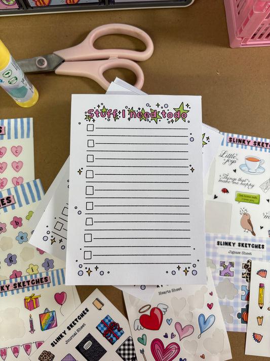 Stuff todo Notepad