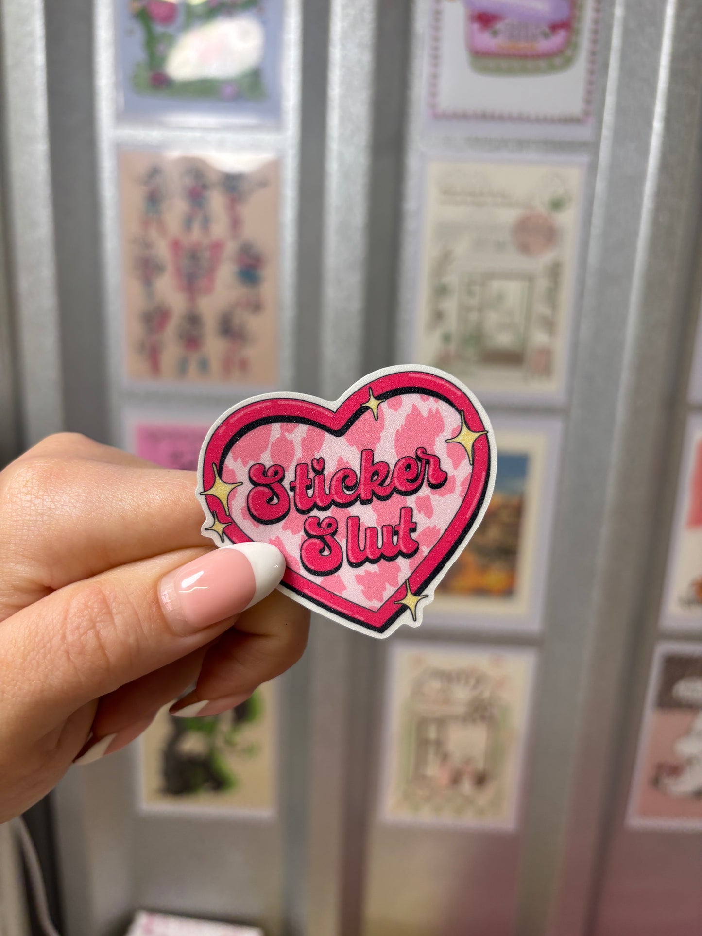 Sticker Slut Cut Glitter Sticker