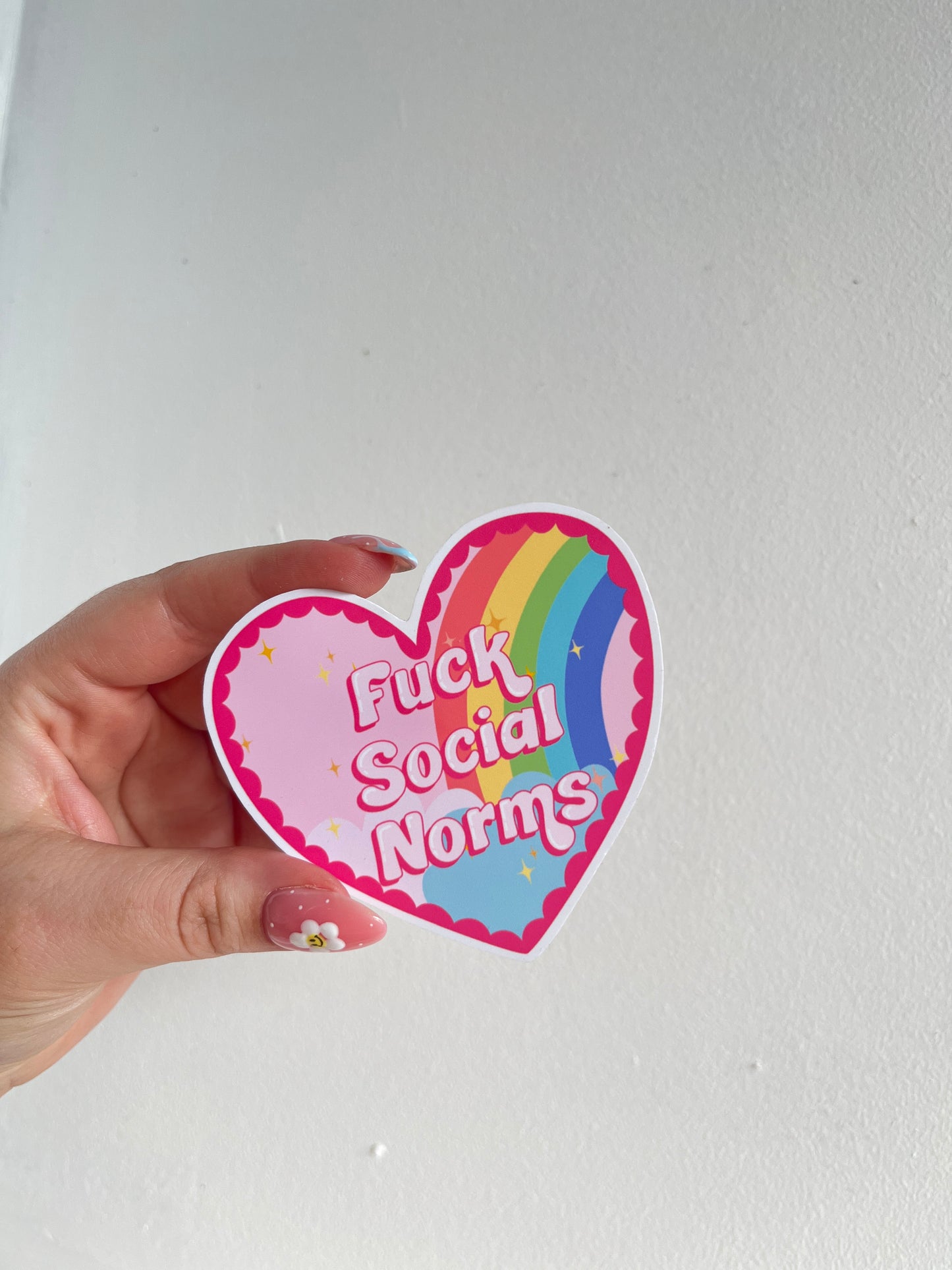 Fuck Social Norms Sticker