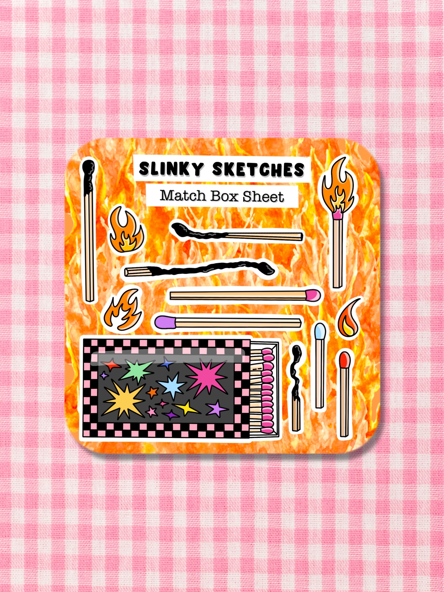 Match Box Sticker Sheet