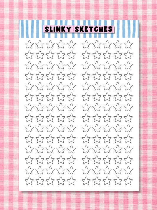 Blank Reviews A6 Sticker Sheet