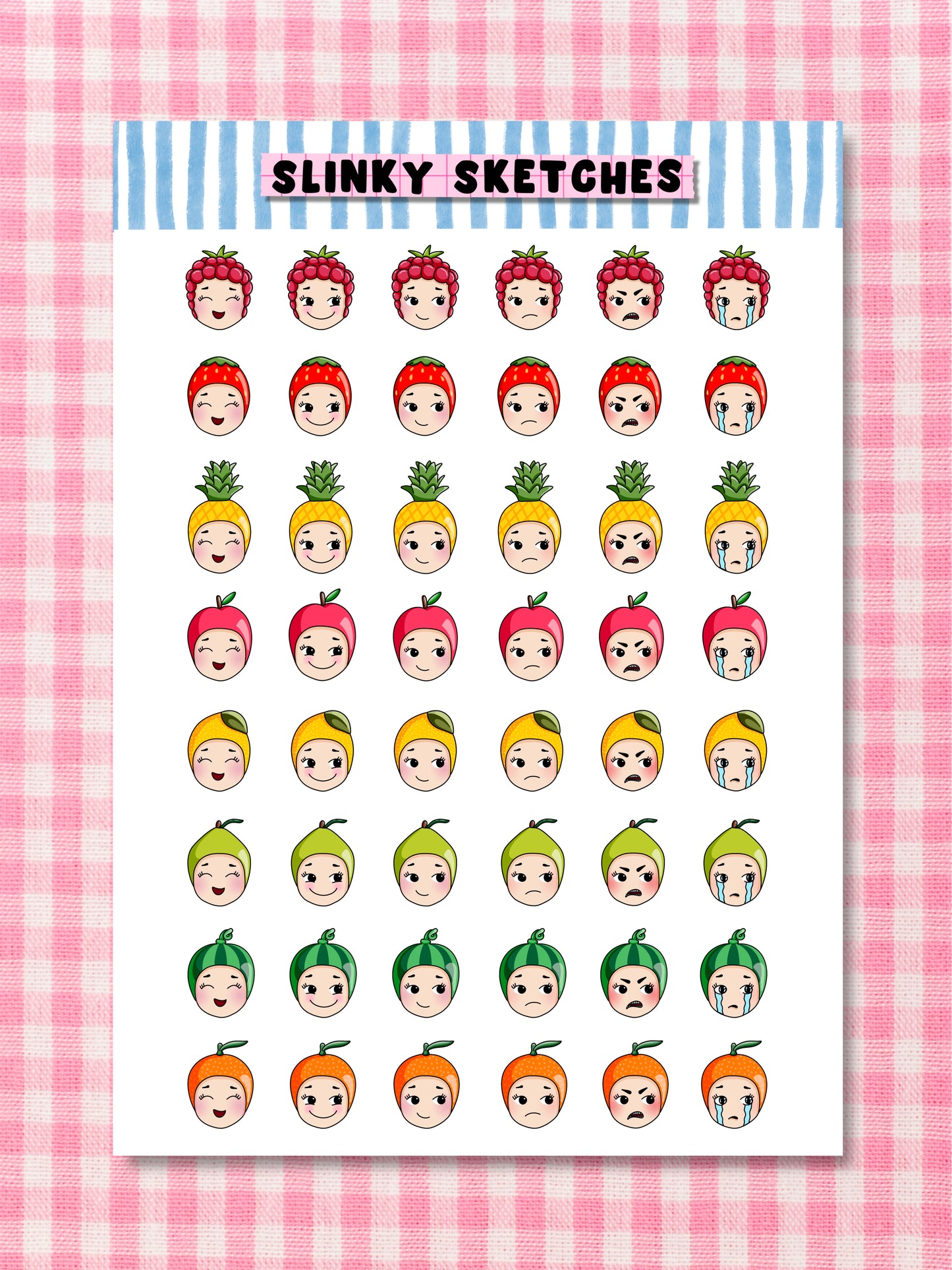 Mood Tracker Sticker Sheet