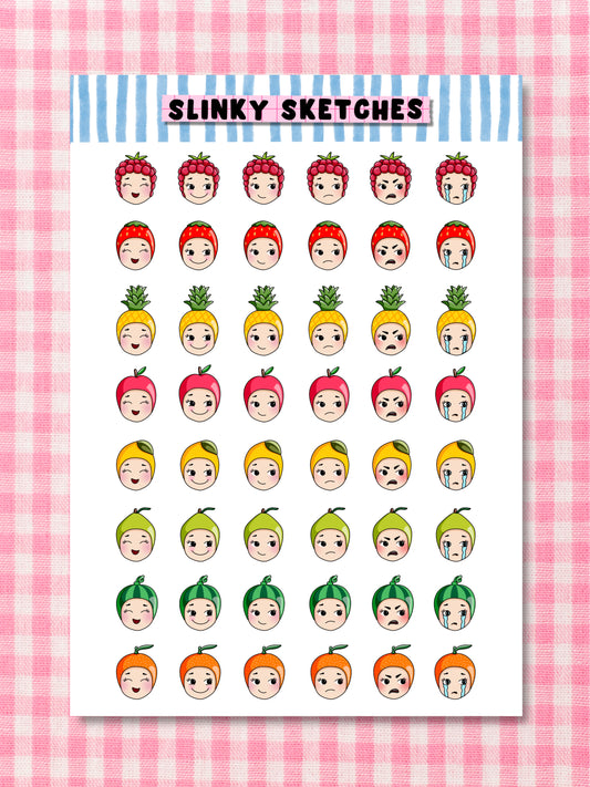 Mood Tracker Sticker Sheet