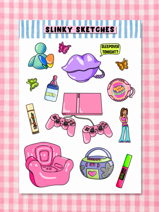 00s A6 Sticker Sheet