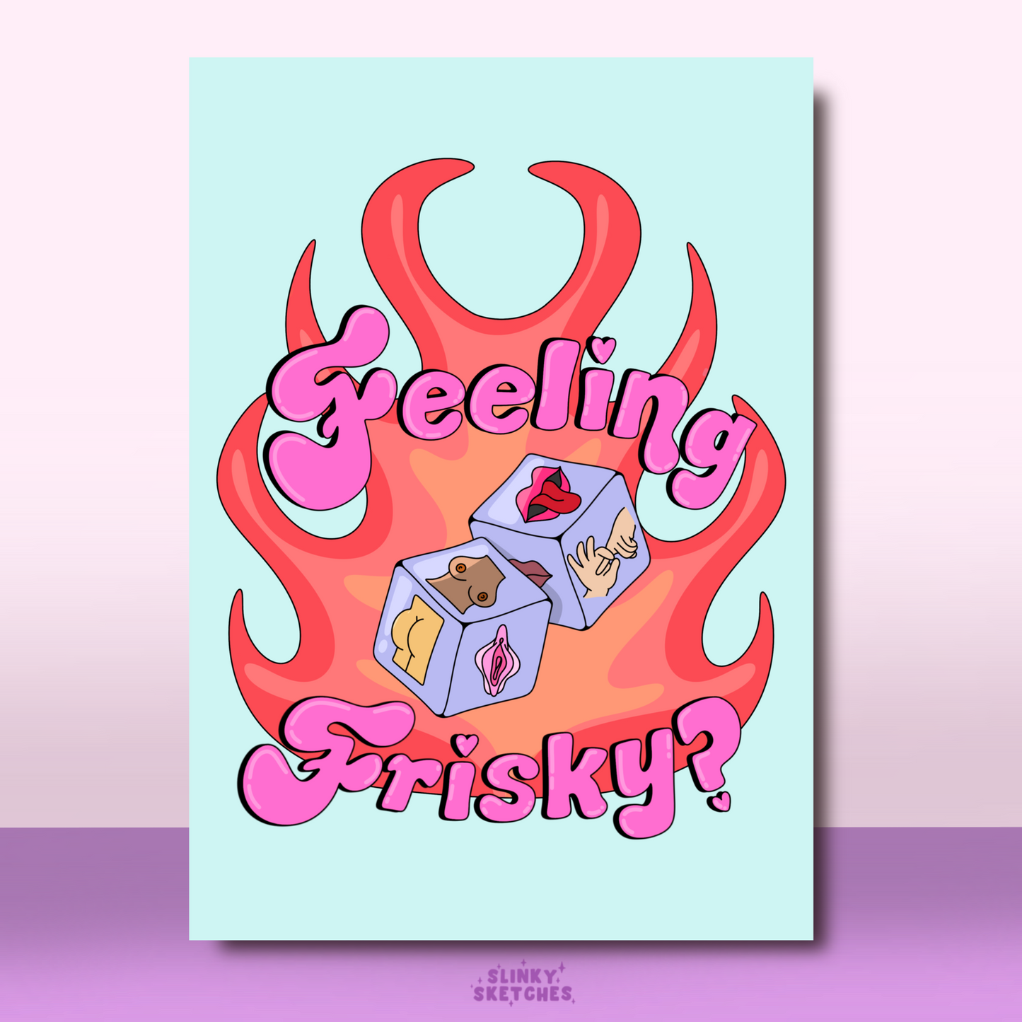 Frisky Dice Print