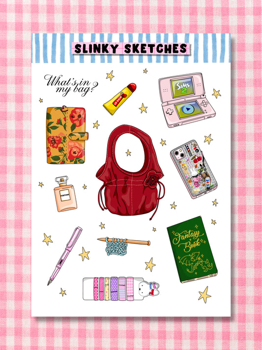 Slinky’s Bag A6 Sticker Sheet