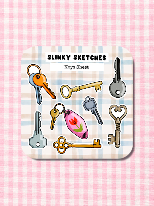 Keys Sticker Sheet