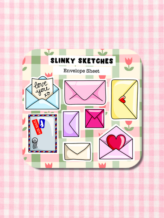 Envelopes Sticker Sheet