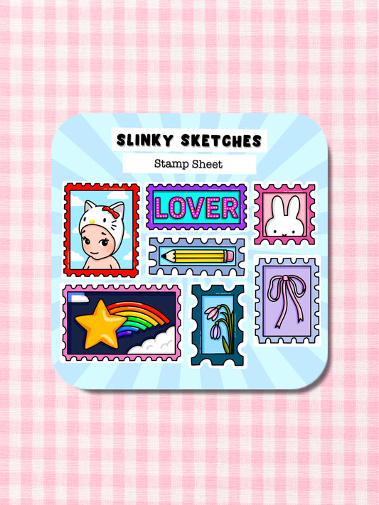 Stamps Sticker Sheet
