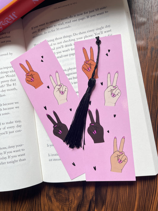 Peace Tassel Bookmark