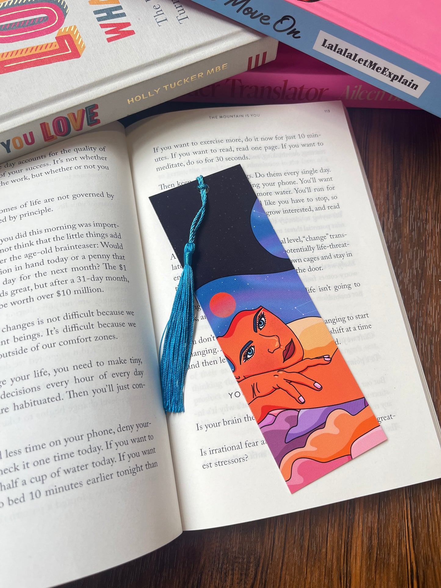 Galaxy Girl Tassel Bookmark