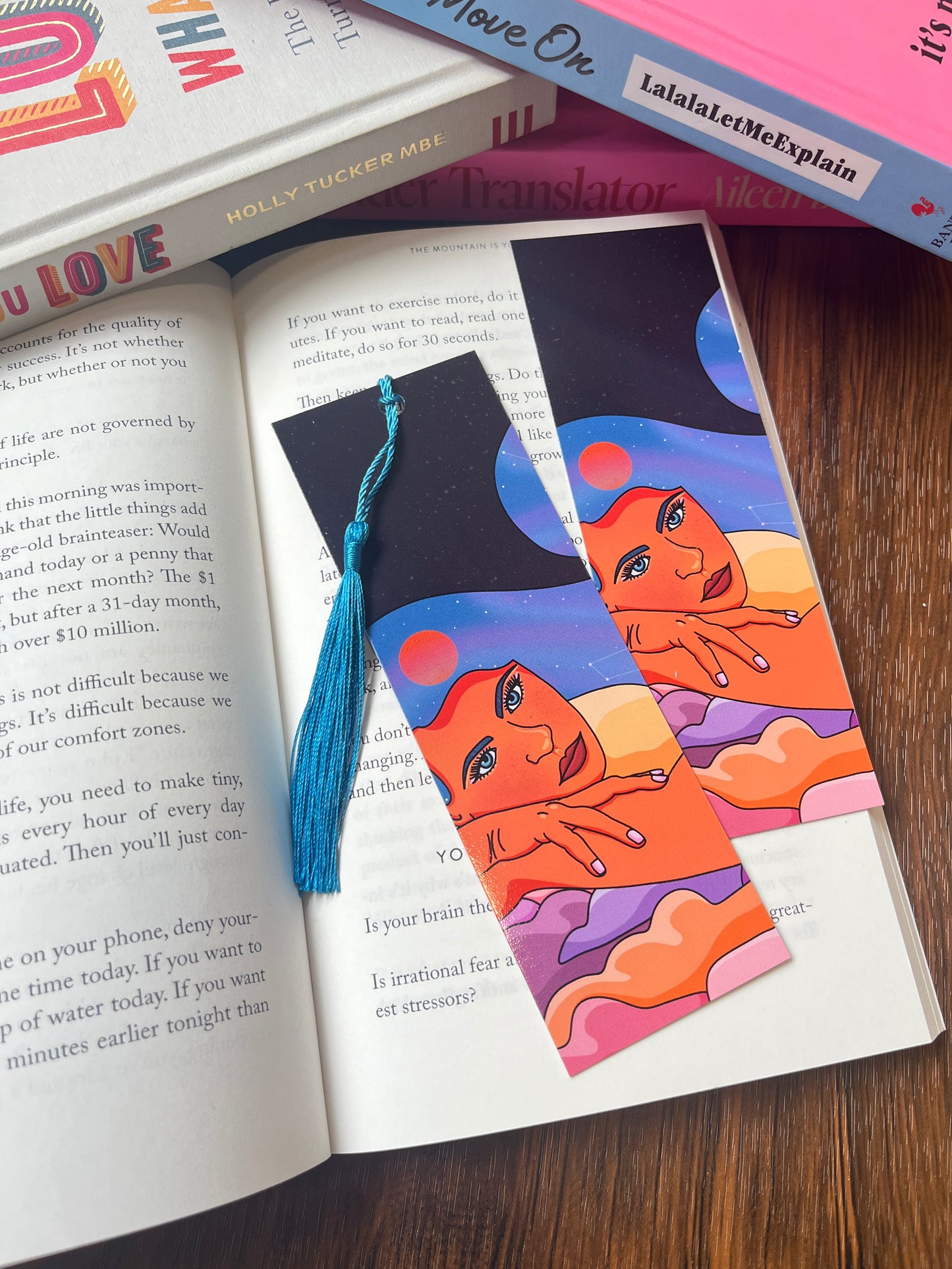 Galaxy Girl Tassel Bookmark