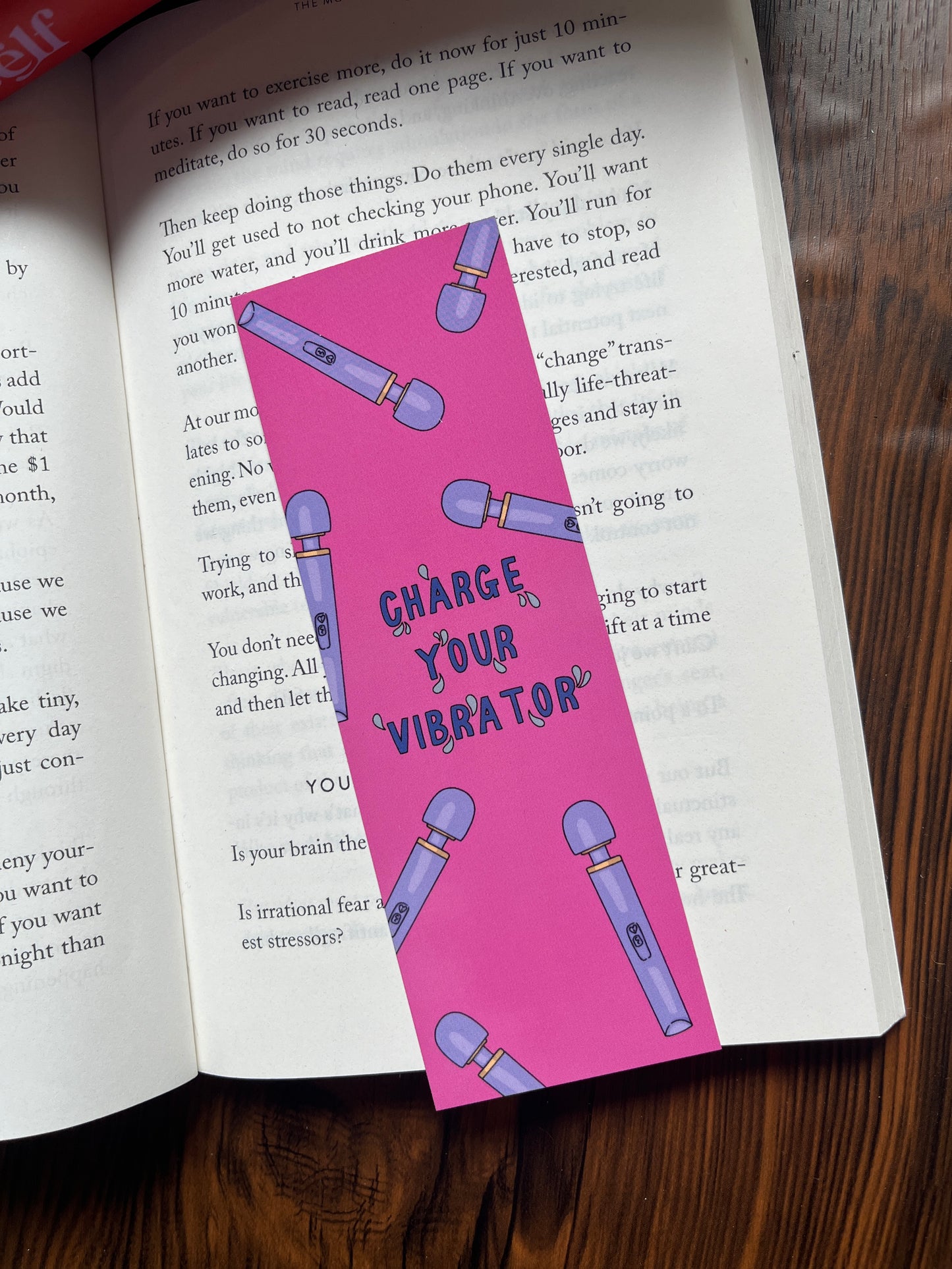 Charge Your Vibe Tassel Bookmark