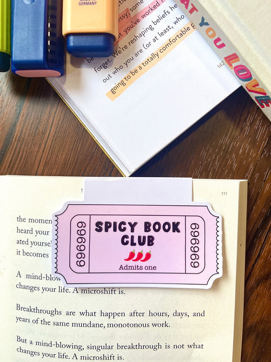 Spicy Book Club Magnetic Bookmark - HOLOGRAPHIC