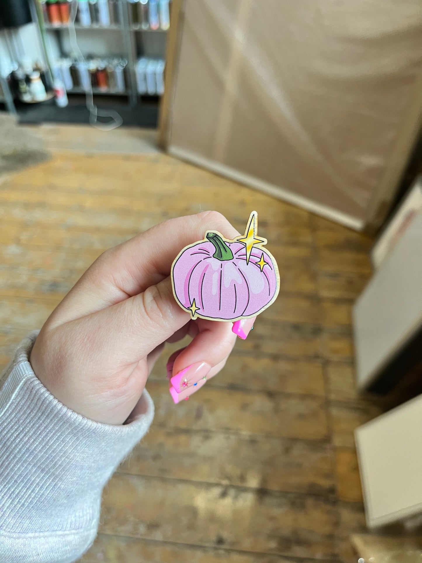 Pumpkin Wooden Pin